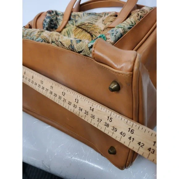 Signature Club A Ladies Tote Bag Safari Tapestry Embroidered Tiger‎ Cheeta Lion - Picture 16 of 16